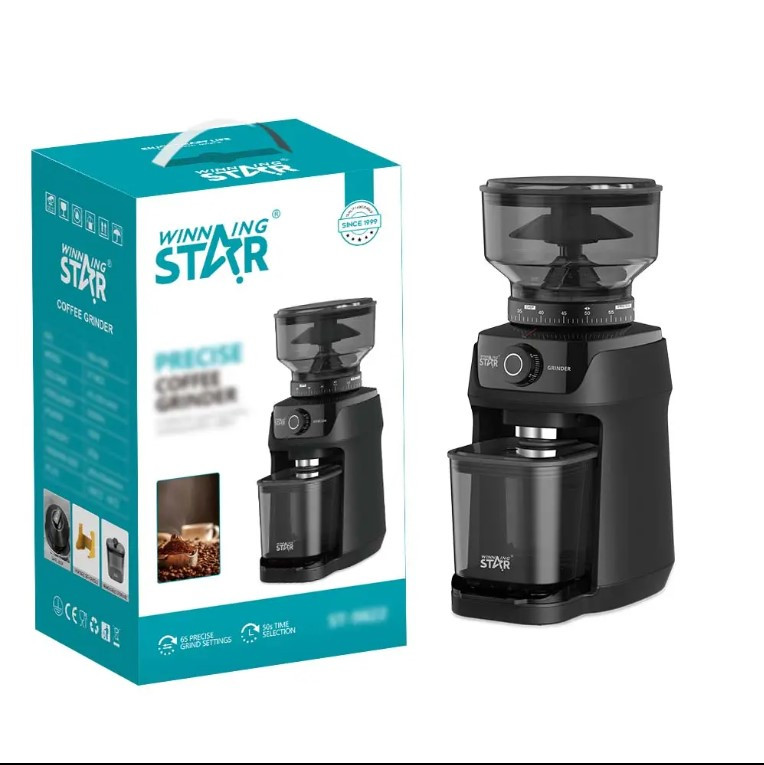 Winning Star ST-9822 Espresso Automatic Large High Speed Electric Commercial Coffee Grinder Machine with Timer