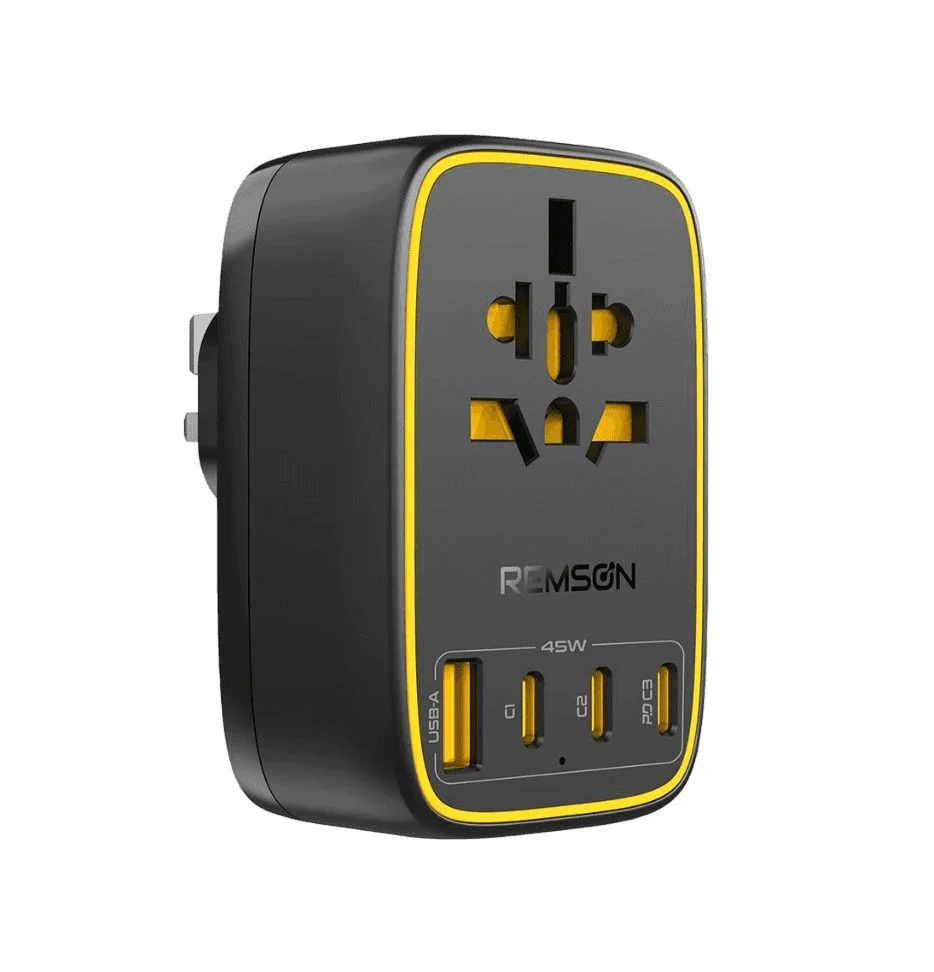 محول سفر ذكي ٥ في ١ ريمسونRemson 5-in-1 Smart Travel Adapter
