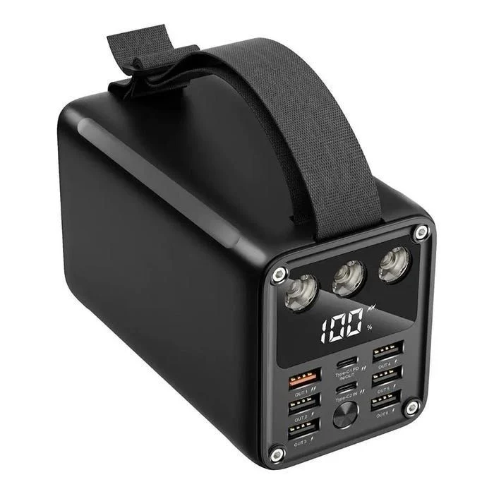 باور بانك بسعة 60000 ملي أمبير مع اضاءة قوية60000mAh Power Bank with Strong LED Light