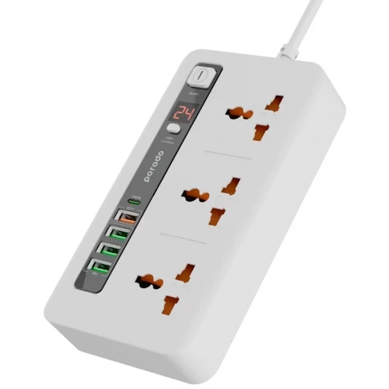 Porodo Multi-Port Power HUB 4 USB-A/USB-C Ultimate Home & Office Kit 2M