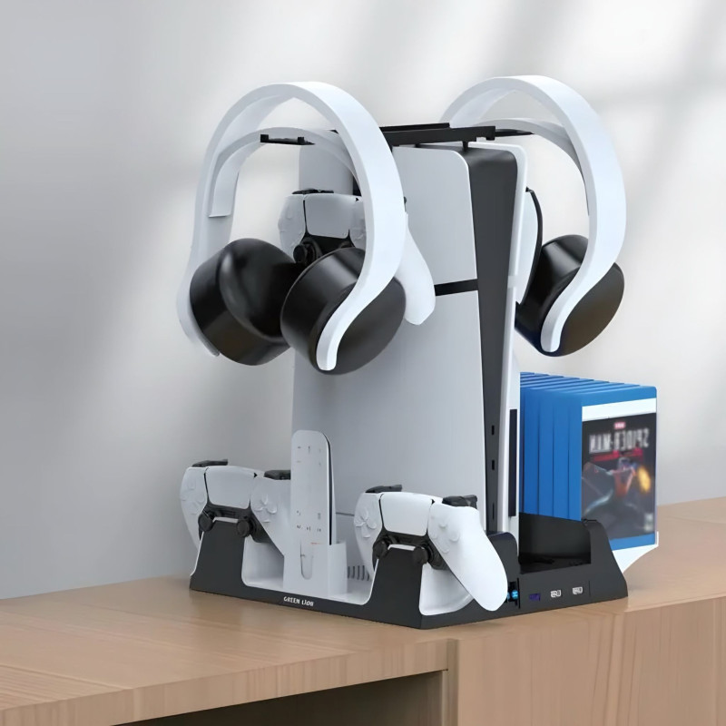 ستاند التبريد والشحن لسوني ٥ جرين ليون Green Lion PS5 Cooling & Charging Stand