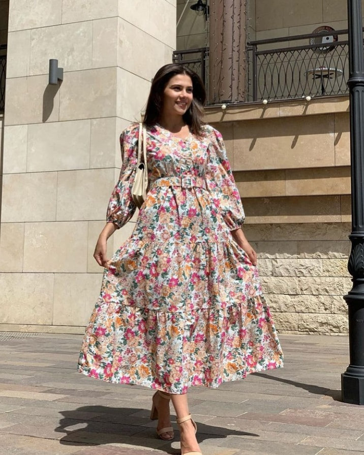 Floral dress long sleeve