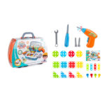 2D Play House Assembling With Electric Drill Game Orange