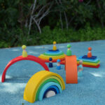 مجموعة ألعاب منتسوري- A set of Montessori toys