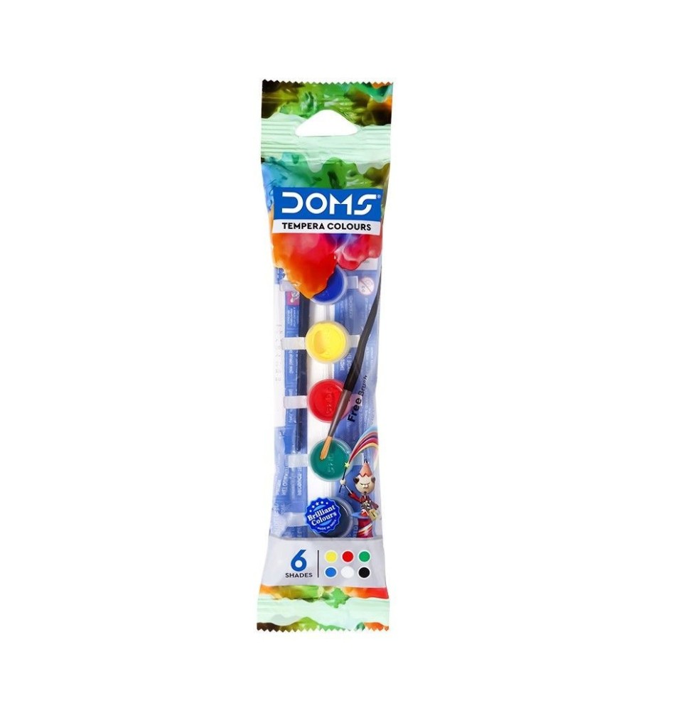 Doms Tempera 6 Colour 1Pck