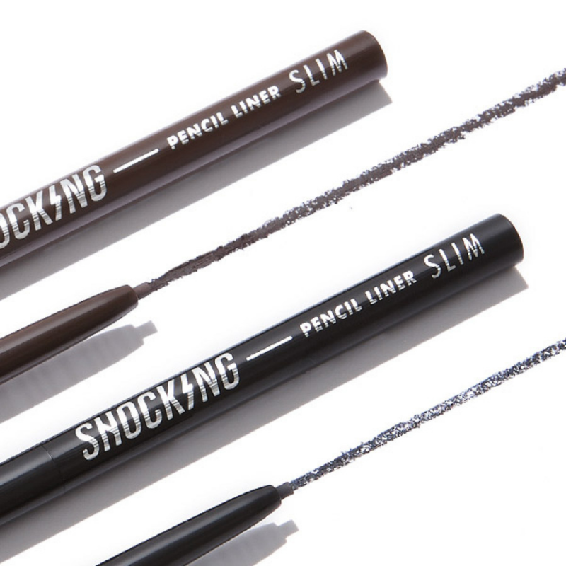 TONY MOLY - THE SHOCKING Vegan Liner Slim Pencil - 01 DEEP BLACK