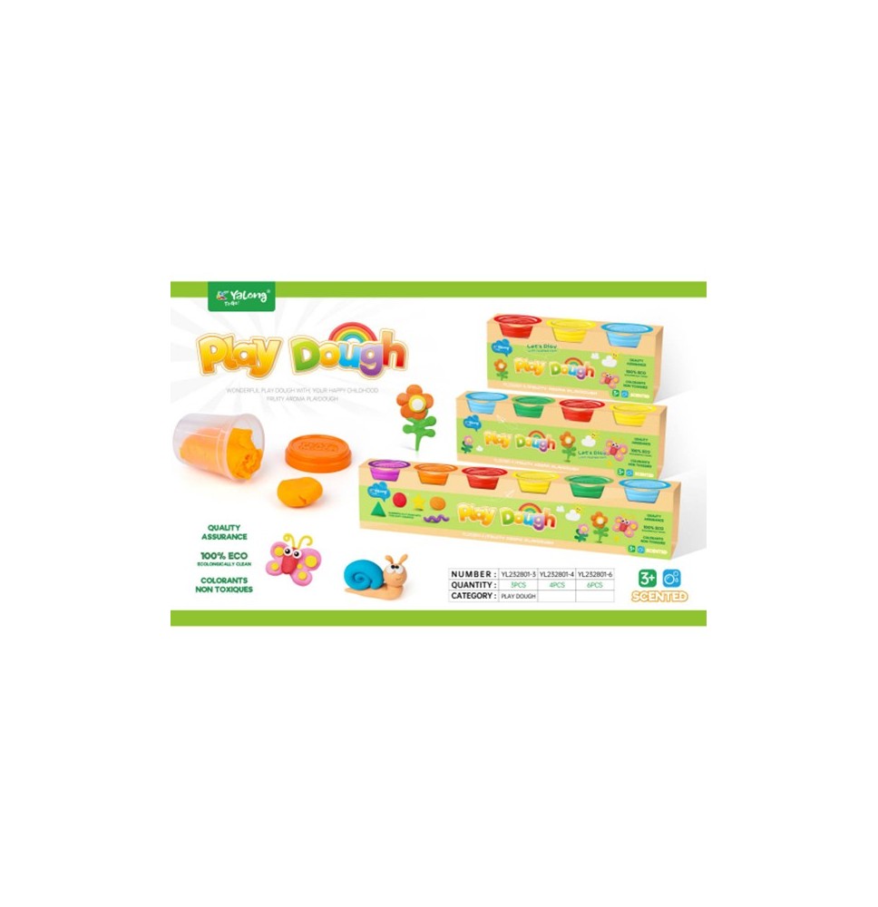 Yalomg Play Dough Fruit Aroma 5Pcs 1Pck