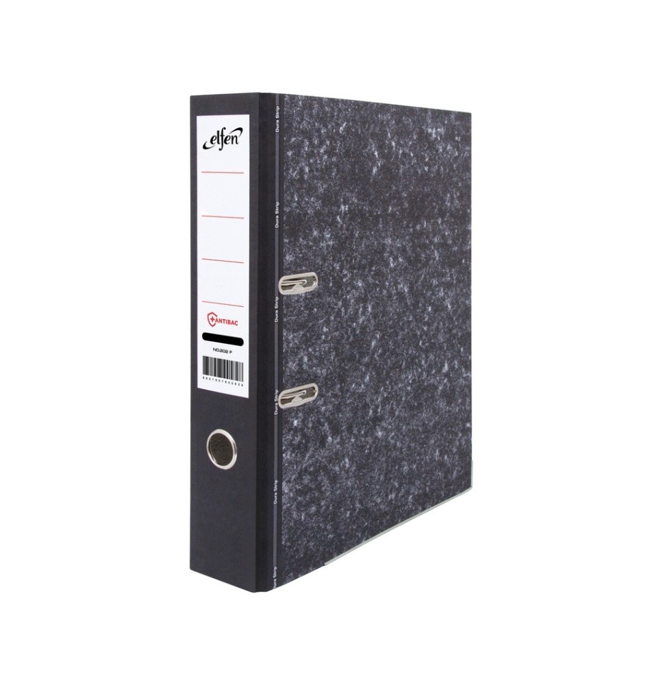 Elfen Pp Lever Arch File Black 1Pc