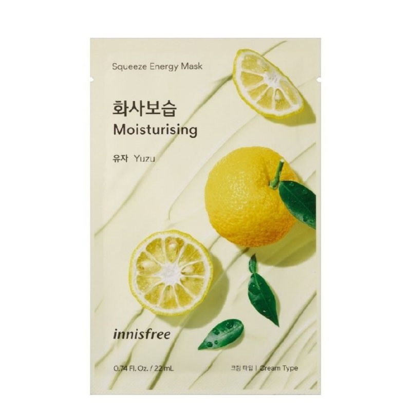 INNISFREE - Squeeze energy Mask Yuzu - 22 ml