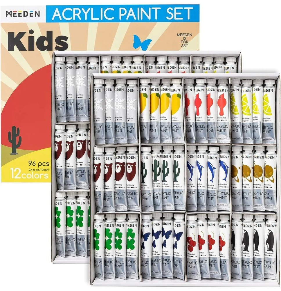Meeden Kids Acrylic Paint 96x12Ml 1Box