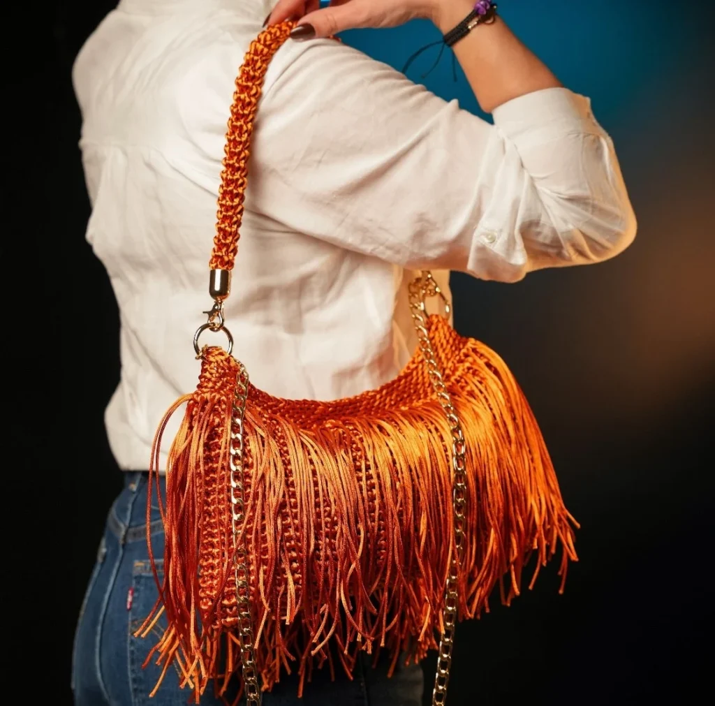 Crochet handbag