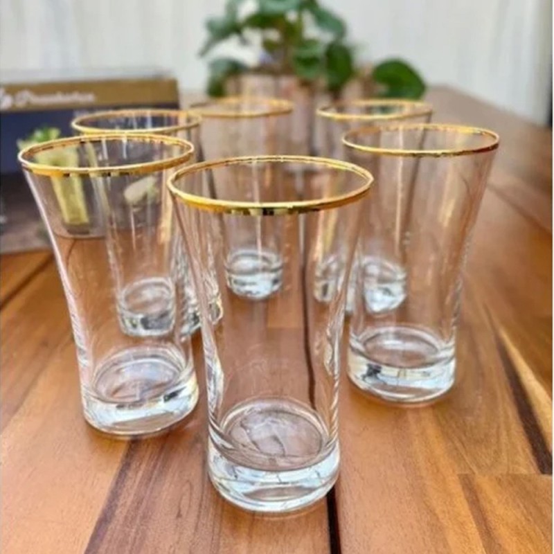 Pasabahce Azur Golden Touch 300 Ml - Set Of 6