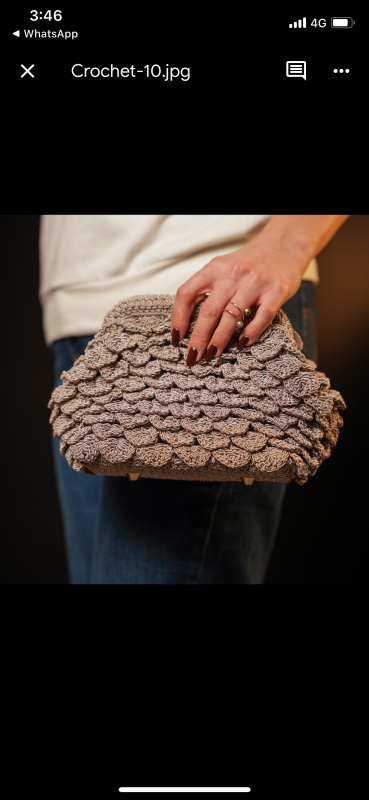 Crochet clutch