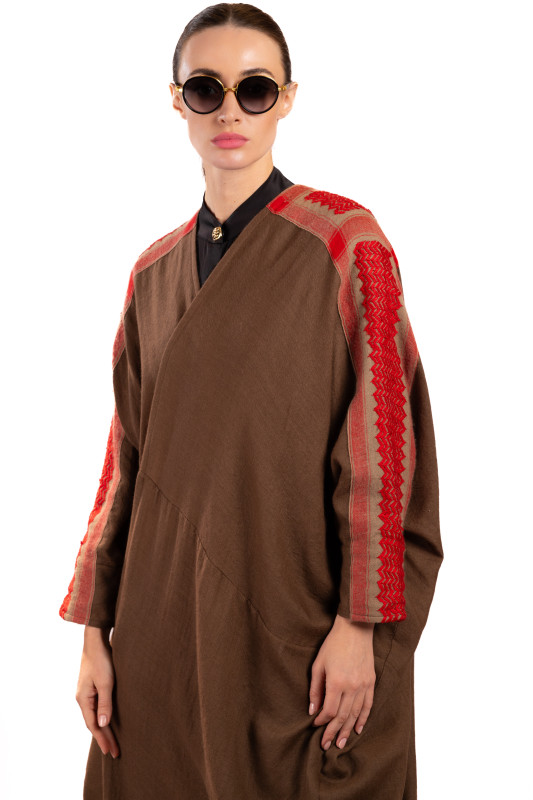 Rustic Ember Boho Abaya