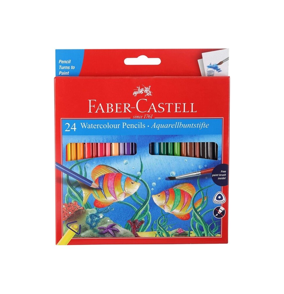 Faber-Castell Water Colour Pencil 24Pc 1Pck