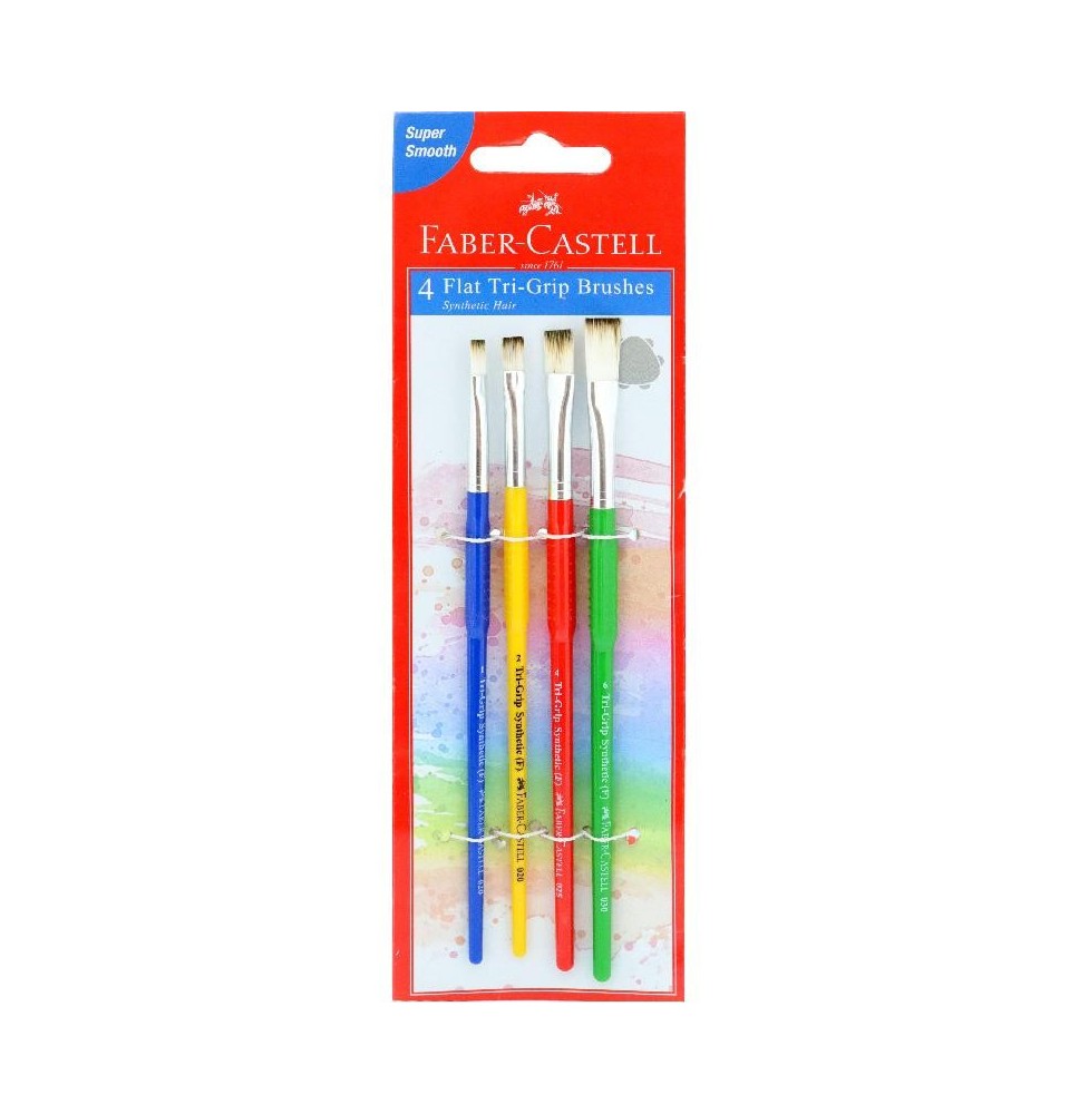 Faber-Castell 7 Round Tri-Grip Brushes