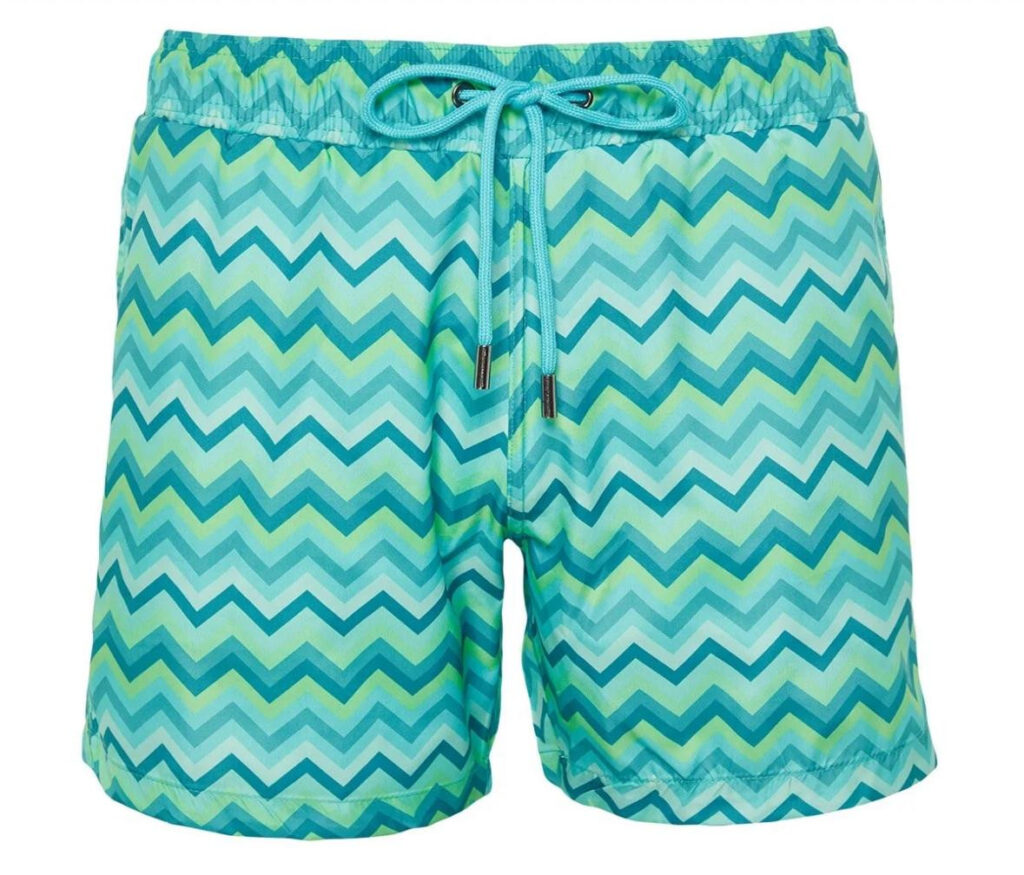 Zigzag swimming shorts