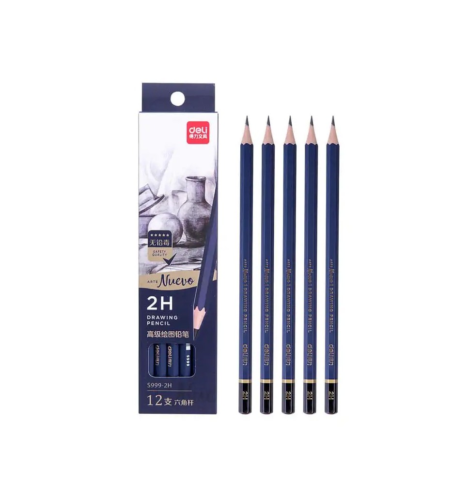 Deli (2H) Nuevo Drawing Pencil 12Pc 1Pck