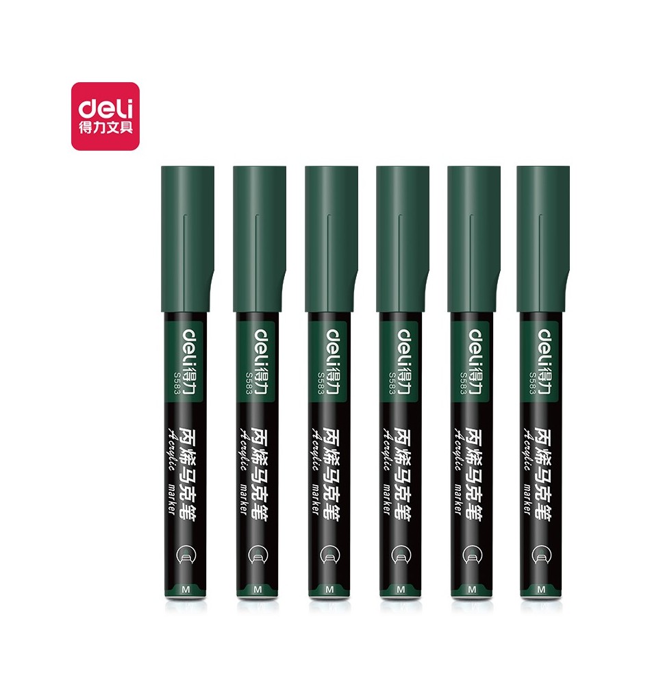 Deli Acrylic Marker 12Pc 1Pck