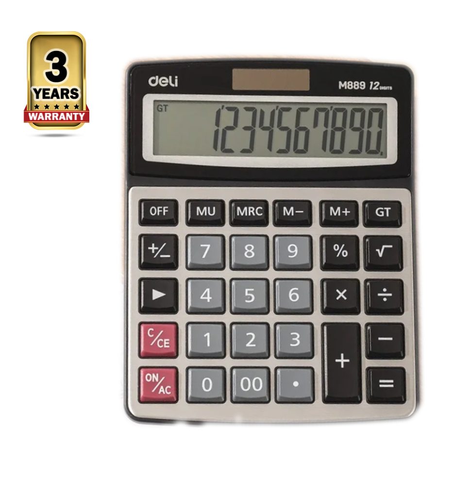 Deli Classic Calculator 12 Digit 1Pc