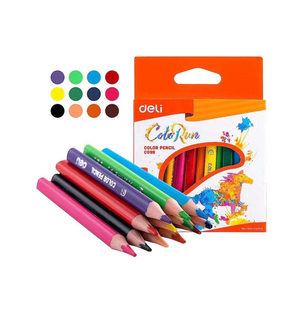 Deli Color Pencil 12Pc 1Pck