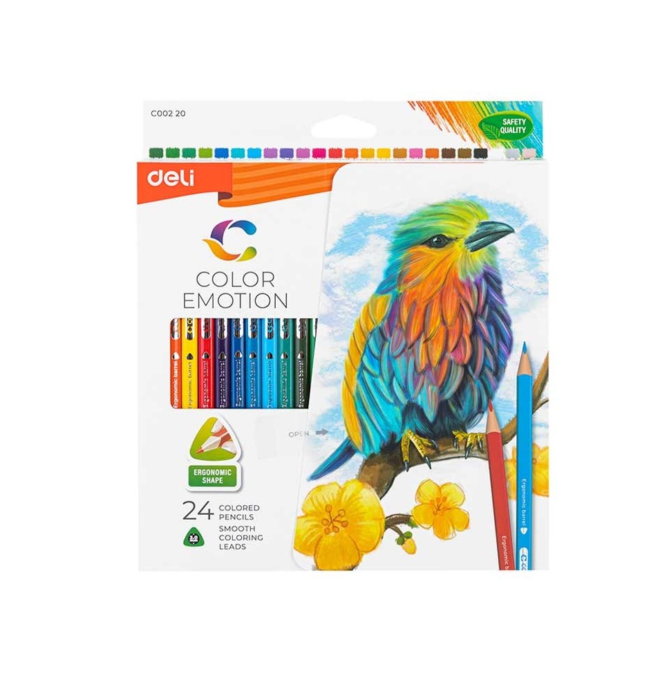 Deli Color Pencil 24Pc 1Pck