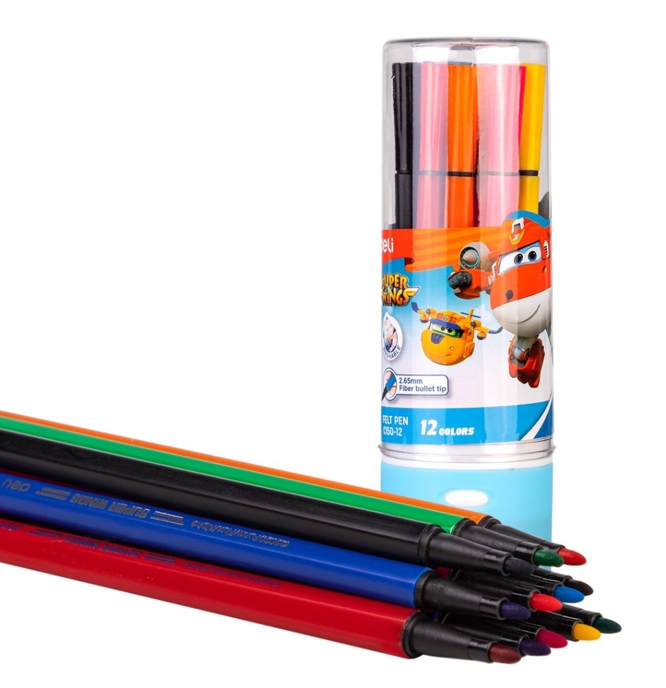 Deli Felt Pen 12Pcs 1Box