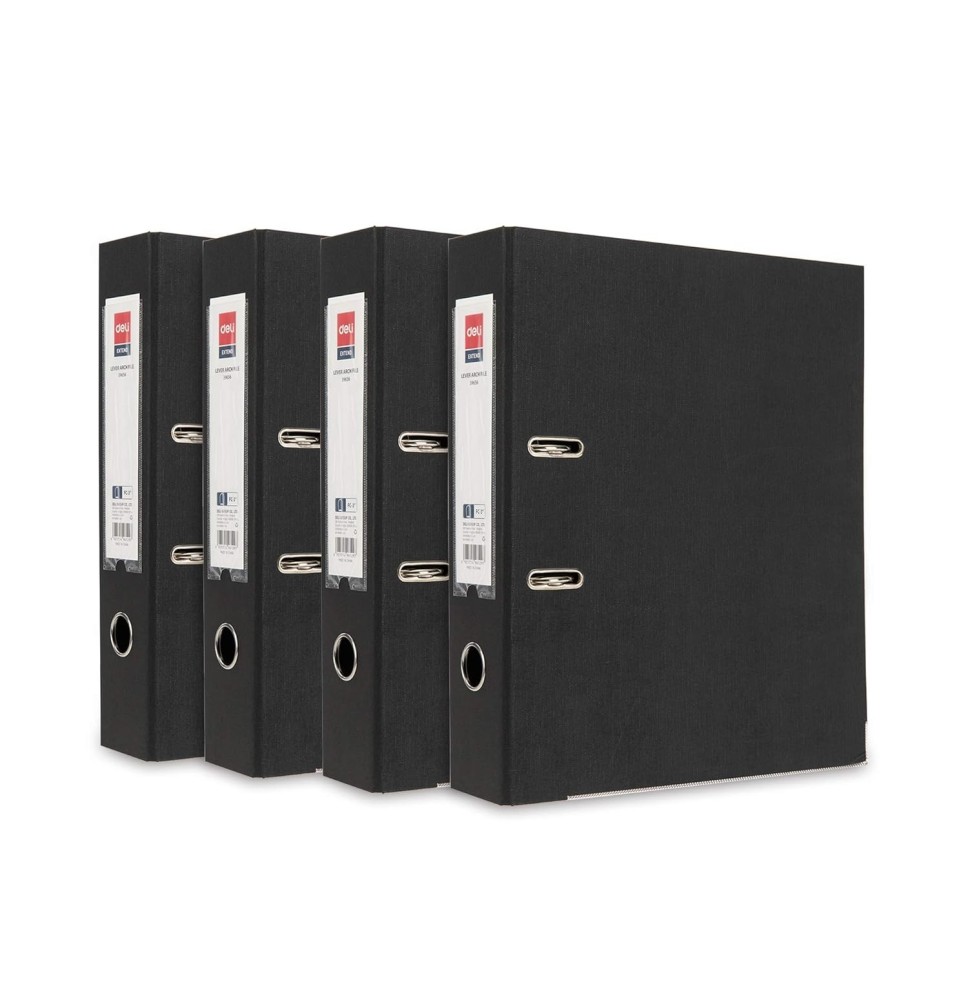 Deli Lever Arch File Black 3 A4 1Pc