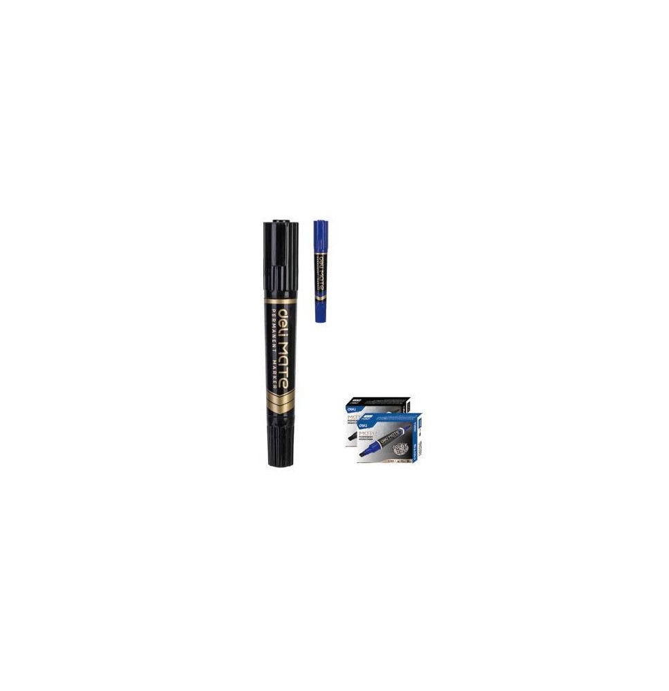 Deli Mate Per-Marker Double Tip Blue 10Pc 1Pck