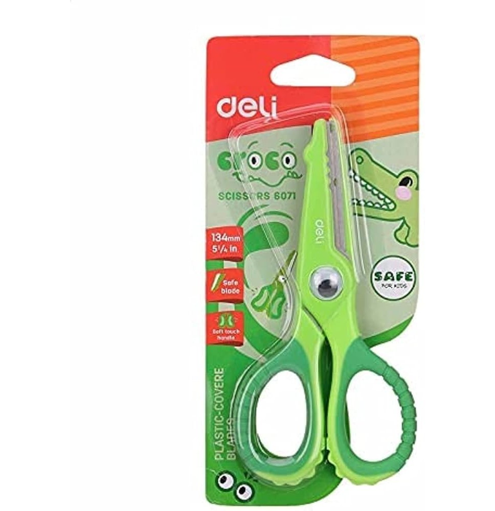 Deli Safe Blade Student Scissors 134Mm 1Pc