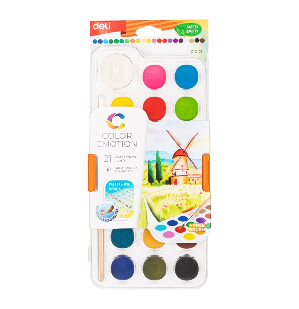 Deli Water Color 21 Shades 1Pck