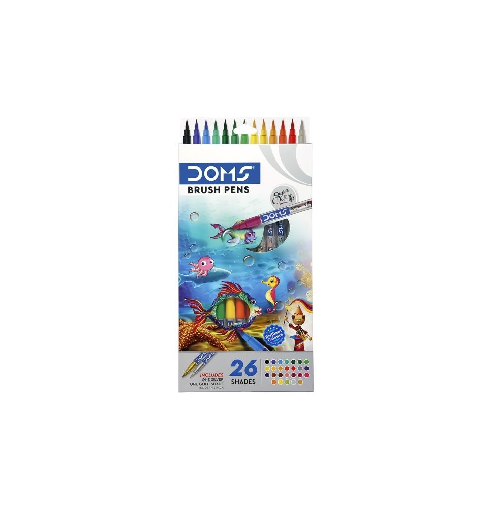 Doms Brush Pens 26Pc 1Pck