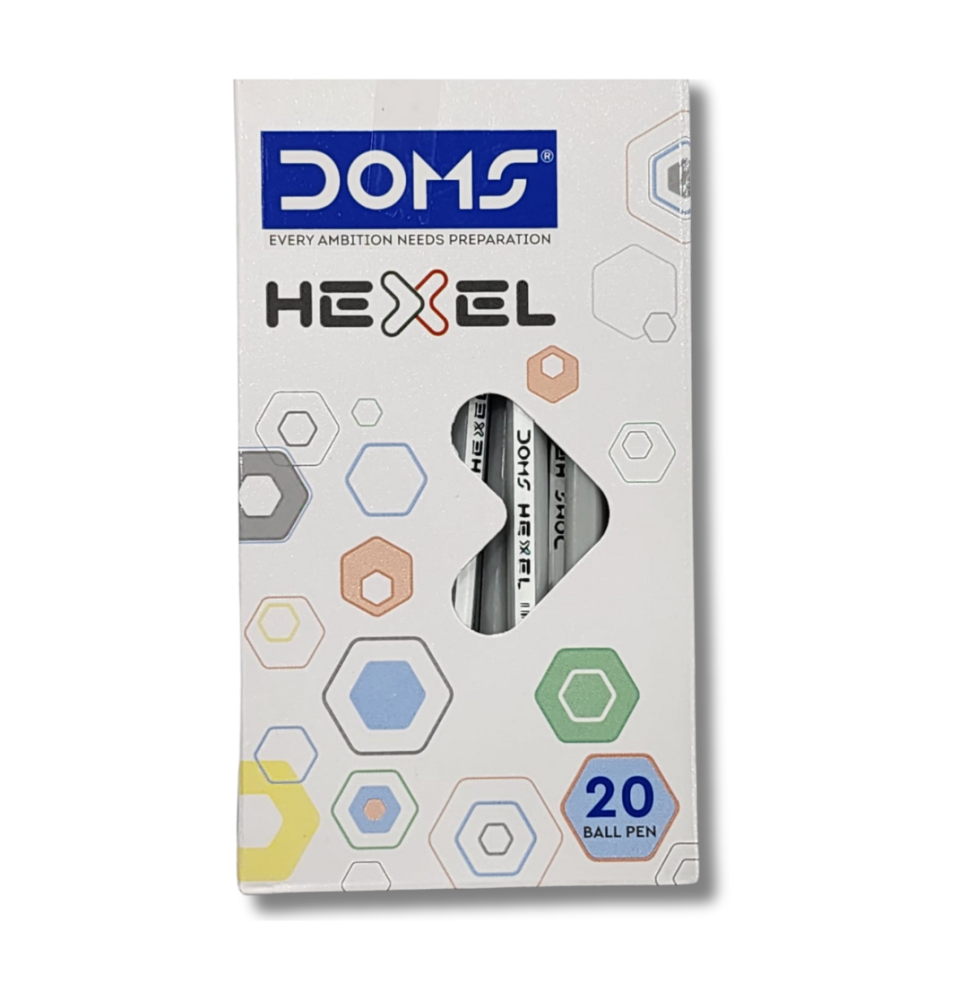 Doms Hexel Ball Pen 20Pc 1Pck