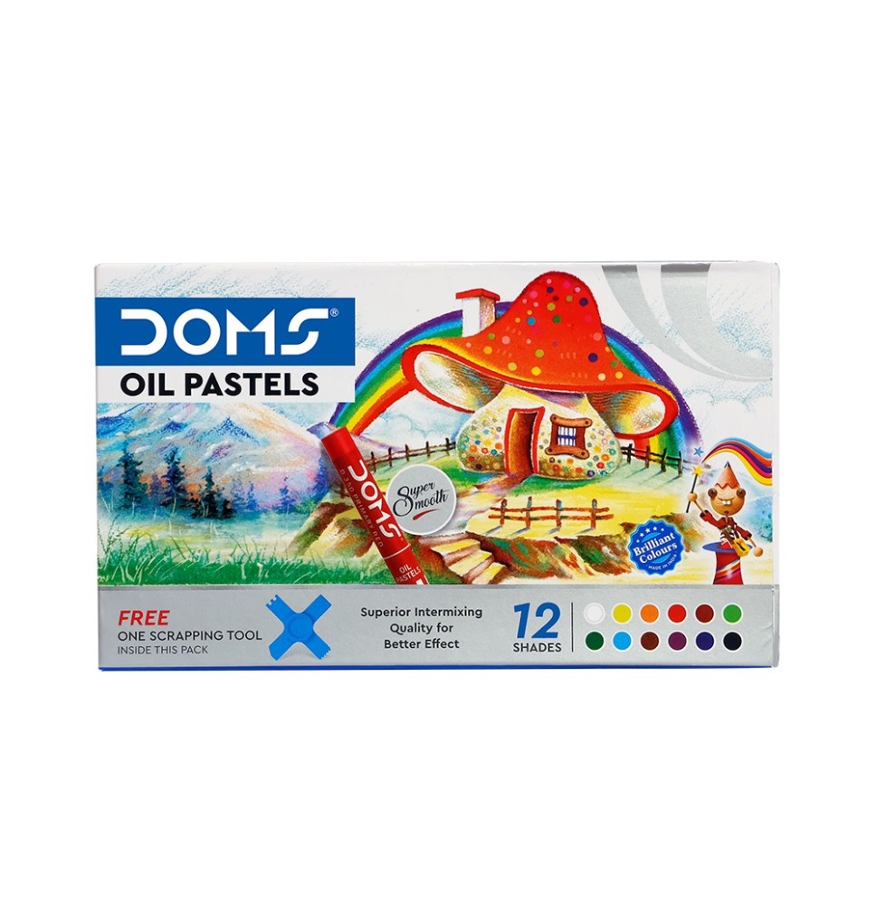 Doms Oil Pastels 12Pc 1Pck