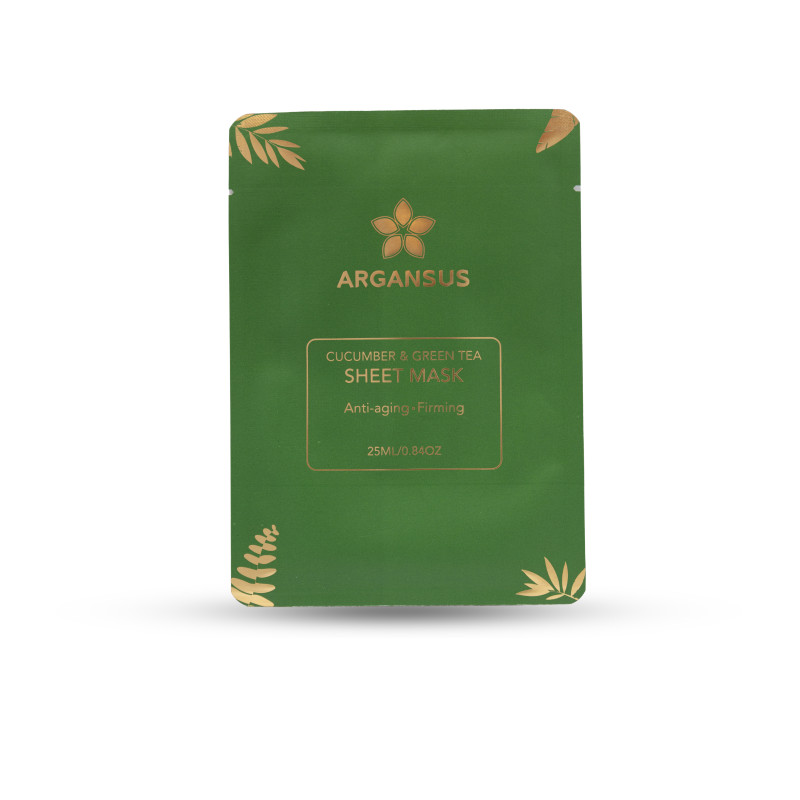 ARGANSUS CUCUMBER & GREEN TEA SHEET MASK ANTI-AGING - FIRMING
