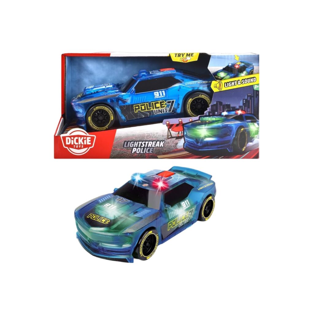 Dickie - Lightstreak Police Friction 20Cm 203763001