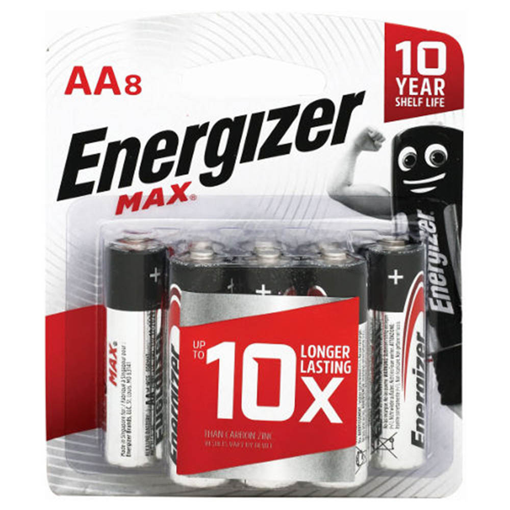 Energizer Alkaline Max Bp 8 Aaa Size Max