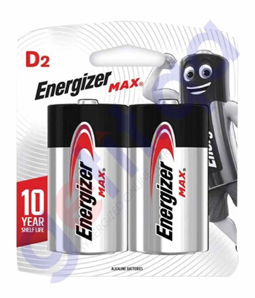 Energizer Max Alkaline D Bp2