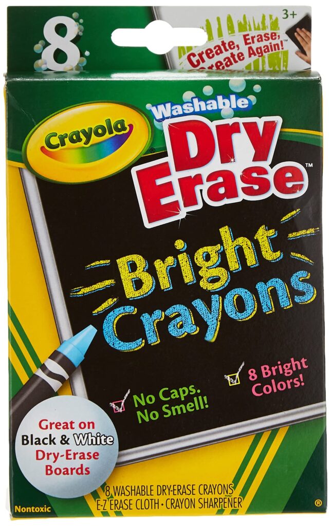 Crayola 8 Ct. Dry-Erase Crayons Brightslarge Size