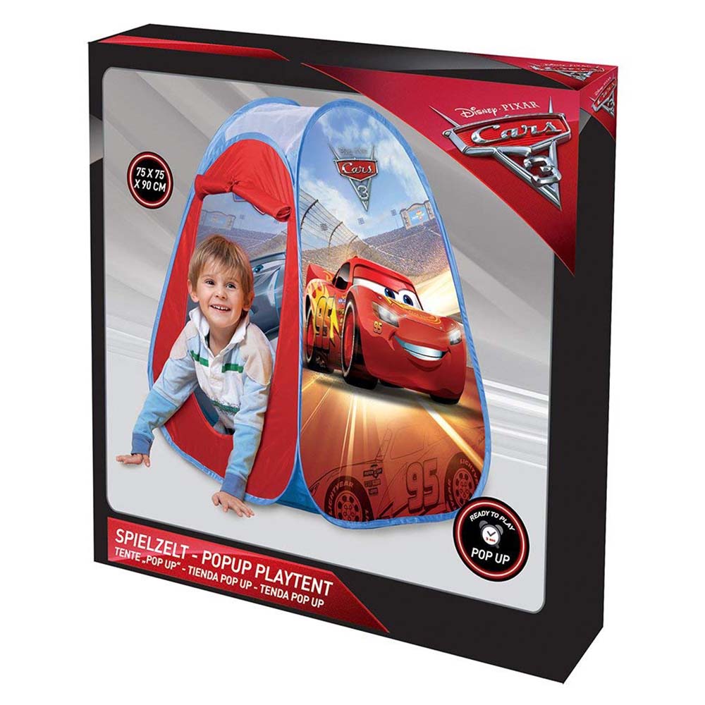 John Disney Cars Pop Up Play Tent In A Display Box 72554