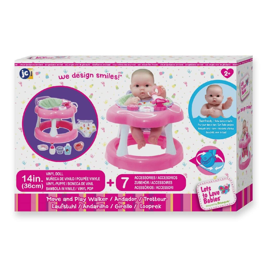 Jc Toys 14 Inch Lots To Love With Walker And Accessories 16198