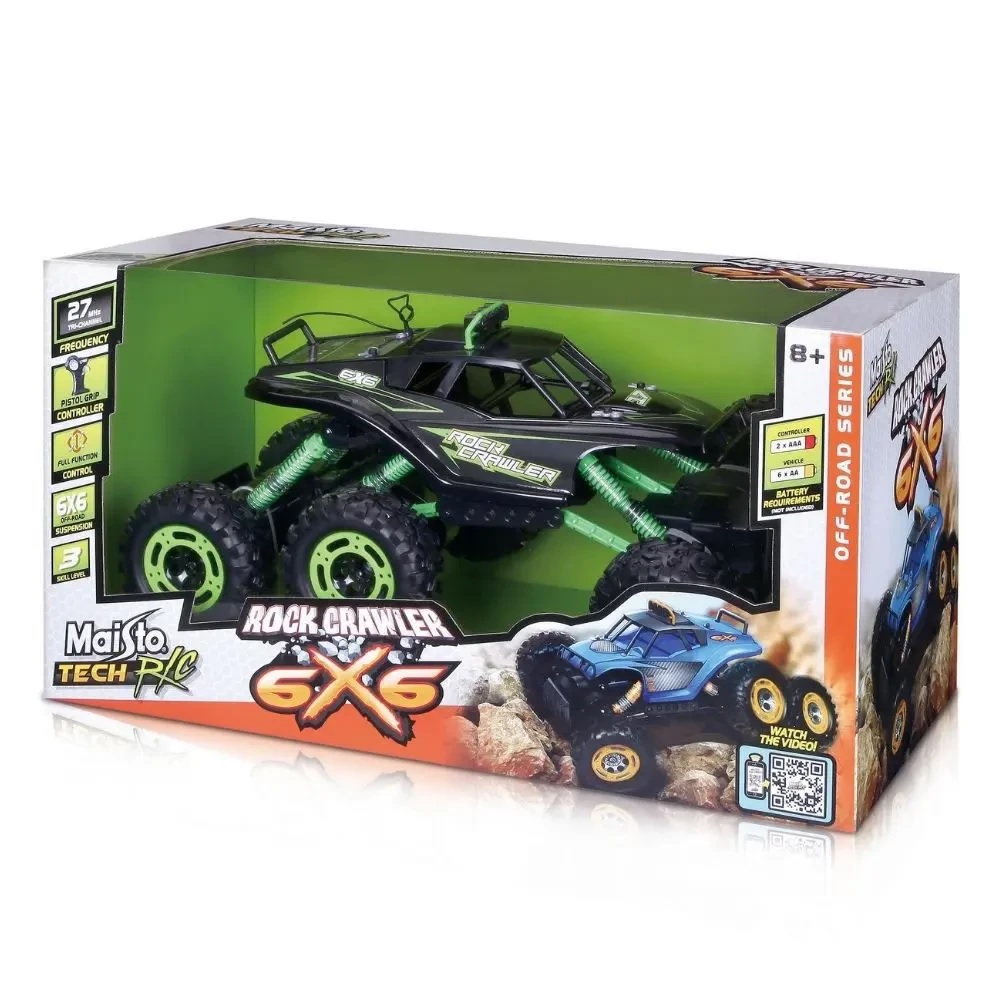 Maisto Rock Crawler 6X6 - 27Mhz (3 Bands) (Include Cell Batteries)  81158