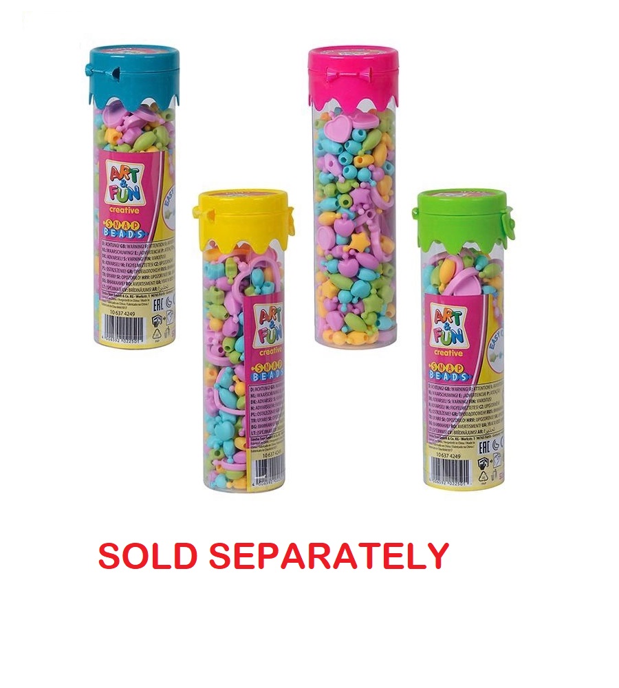 SIMBA A&F SNAP BEADS IN TUBE, 4-ASS.106374249
