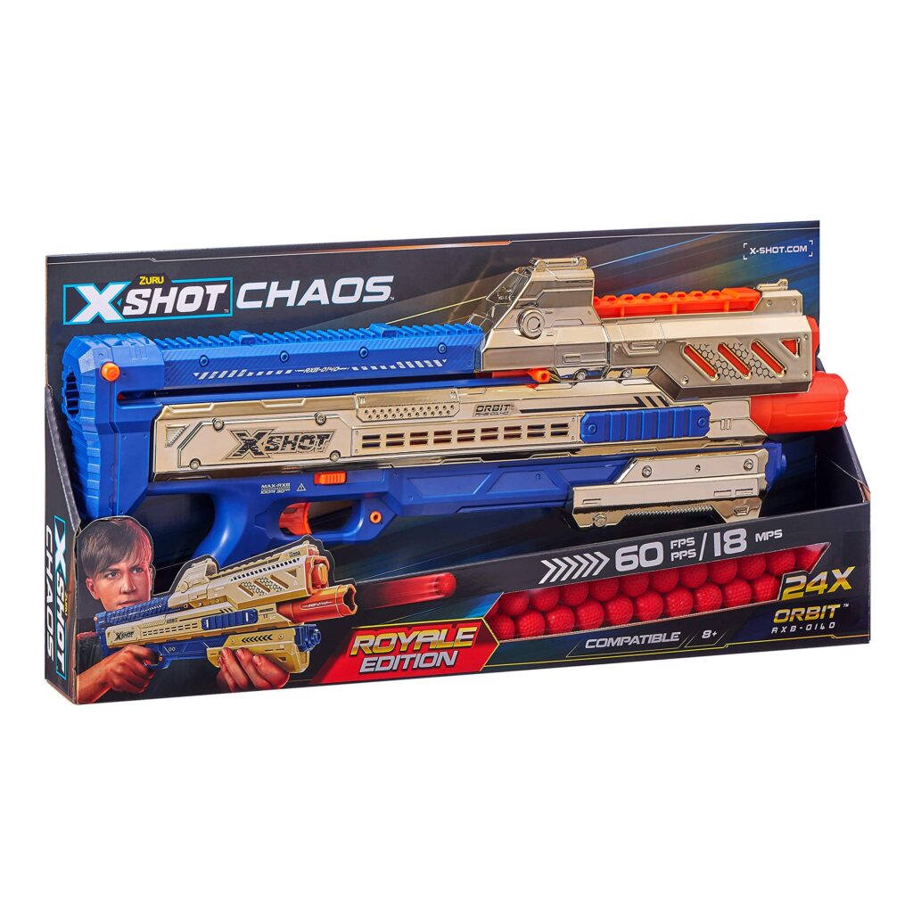 X Shot Dart Ball Blaster Chaos Golden Orbit Blaster