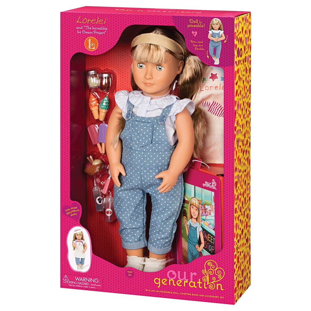 Our Generation Deluxe Lorelei Doll With Book