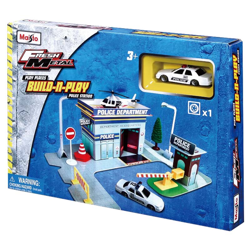 Maisto Fm Build N' Play Assorted Police Fire Hospital Restaurant 12520