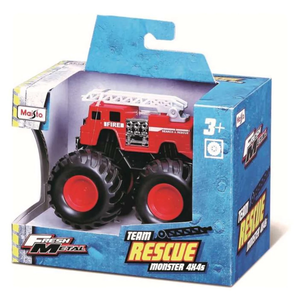 Maisto Fm Rescue Monster J Hook Open Touch Box 11385