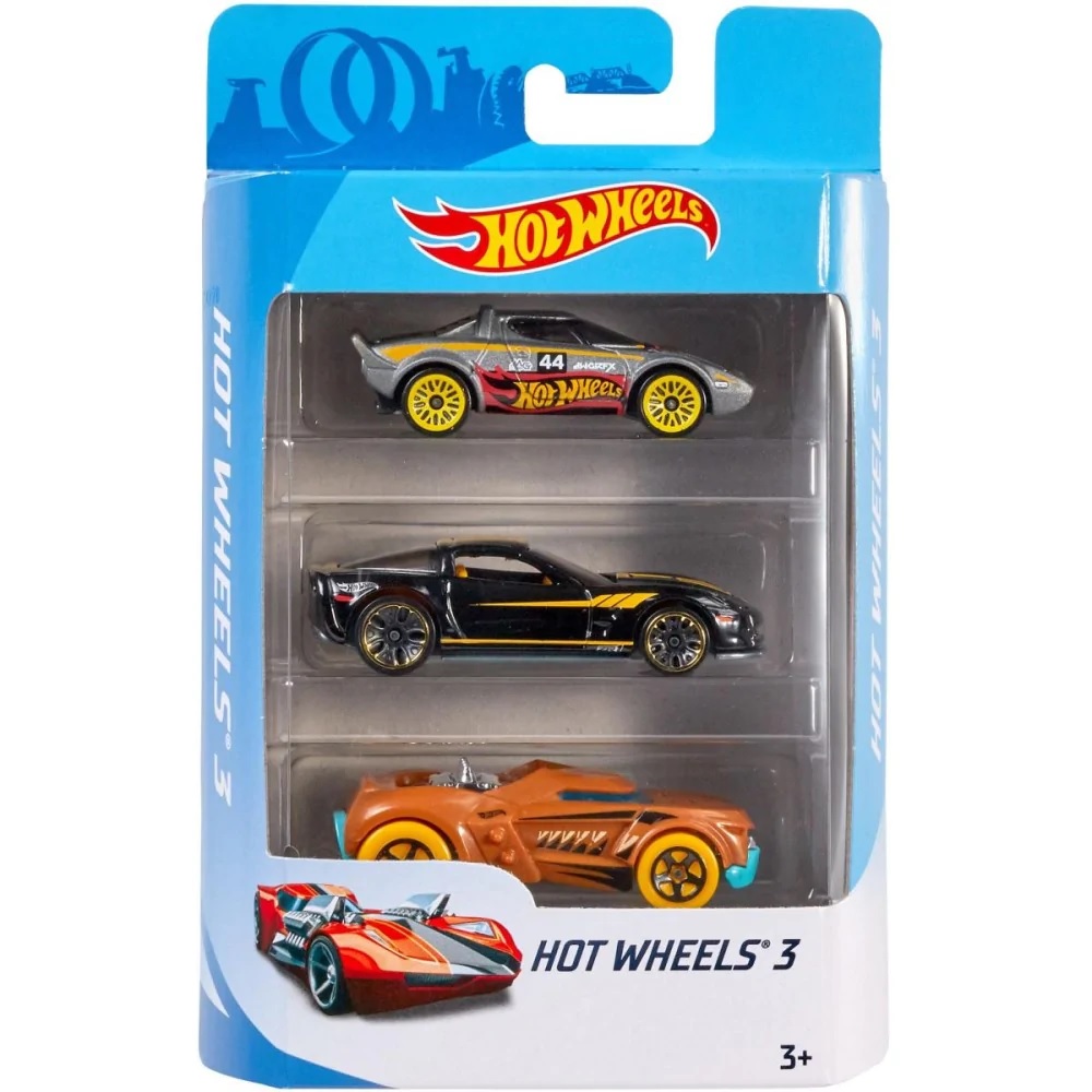 Mattel Hot Wheels Basic Car 3-Pack Asst.