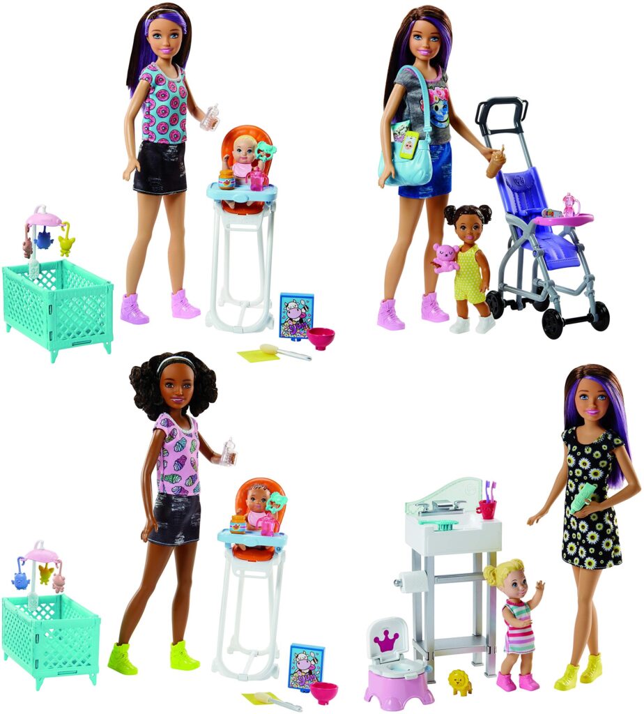 Mattel Barbie Skipper Babysitters Doll And Playset Assorted