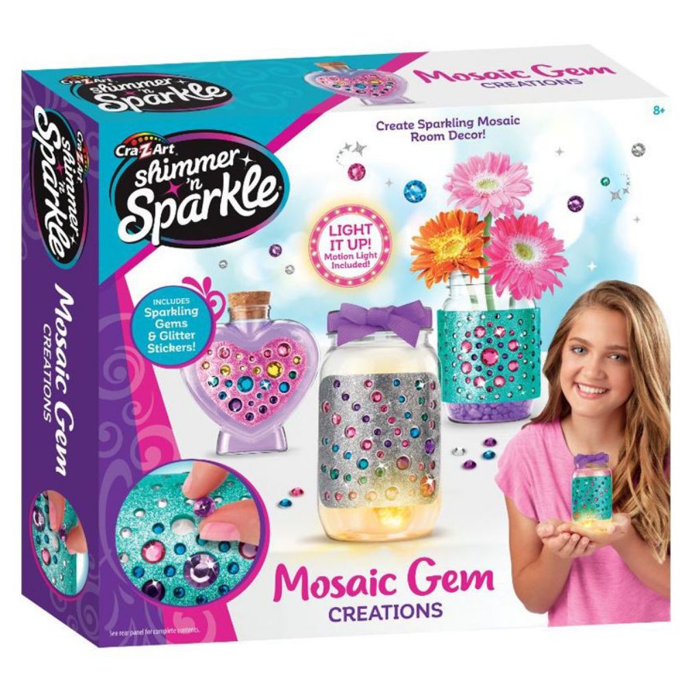 Cra-Z-Art Shimmer N' Sparkle Make Your Own Stained Glass Collectibles